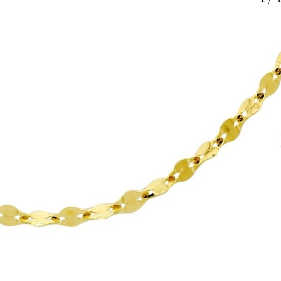 Boudov designs 18” 14k gold “chain mail” necklace.